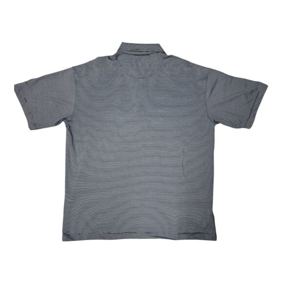 Nike Golf Dri-FIT UV Polo Shirt XL Gray Striped Renditions Logo Men's Performanc - Picture 2 of 12